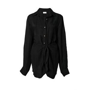 NEW ANEMOS women's the l.a. button down dress in black